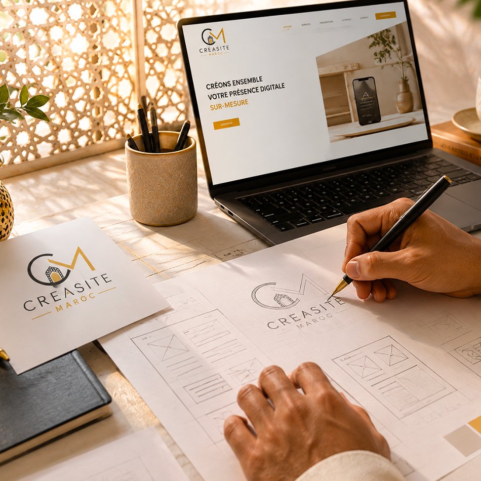 Agence web au Maroc créant une identité visuelle et un site internet sur mesure