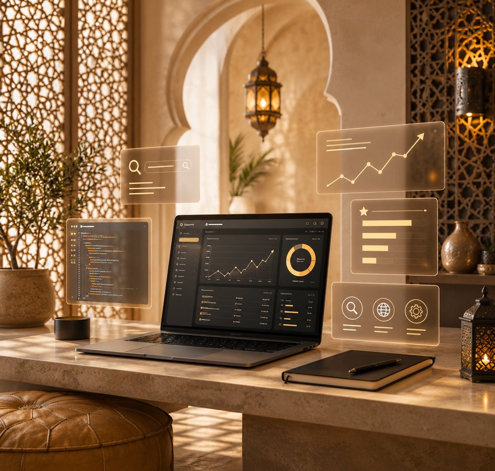 Développement web et référencement SEO au Maroc avec suivi des performances digitales