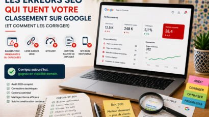 Les erreurs SEO qui tuent votre classement sur Google (et comment les corriger)