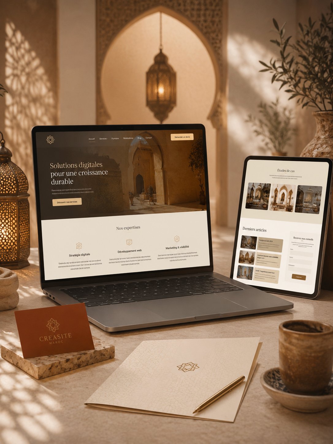 Création de site Business au Maroc pour développer la visibilité, les contenus et les prospects